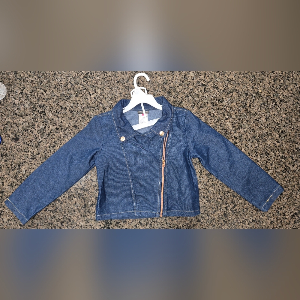 Vince Camuto Girls Blue Denim Jacket Size 7